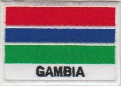Gambia vlag stoffen opstrijk patch
