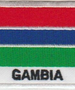 Gambia vlag stoffen opstrijk patch