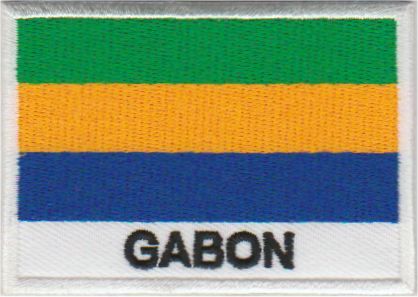 Aufnäher mit Gabun-Flagge zum Aufbügeln