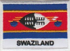 Swaziland vlag stoffen opstrijk patch