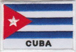 Cuba vlag stoffen opstrijk patch