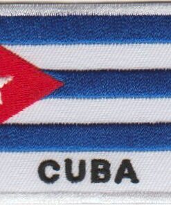 Cuba vlag stoffen opstrijk patch