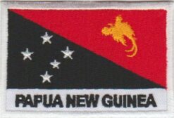 Papua Nieuw-Guinea vlag stoffen opstrijk patch