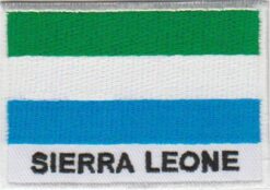 Sierra Leone vlag stoffen opstrijk patch