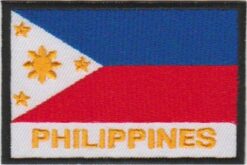 Filipijnen vlag stoffen opstrijk patch