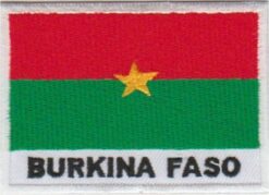 Burkina Faso vlag stoffen opstrijk patch