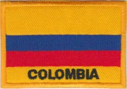 Colombia vlag stoffen opstrijk patch