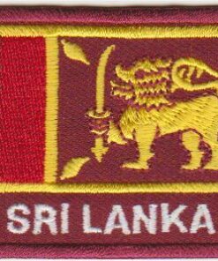 Aufnäher mit Flagge von Sri Lanka zum Aufbügeln