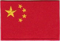 China vlag stoffen opstrijk patch