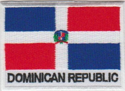 Patch thermocollant applique drapeau République dominicaine