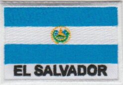 El Salvador vlag stoffen opstrijk patch