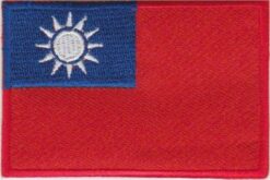 Taiwan vlag stoffen opstrijk patch