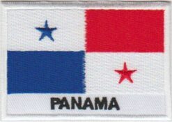 Panama vlag stoffen opstrijk patch