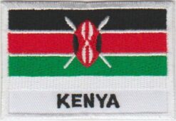 Kenia vlag stoffen opstrijk patch
