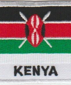 Écusson thermocollant drapeau kenyan