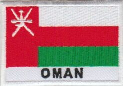 Oman vlag stoffen opstrijk patch