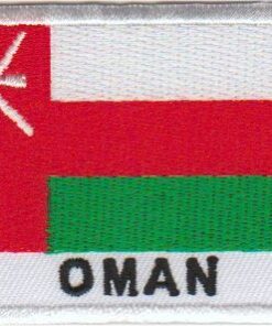 Aufnäher mit Oman-Flagge zum Aufbügeln