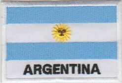 Argentinie vlag stoffen opstrijk patch