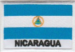 Nicaragua vlag stoffen opstrijk patch