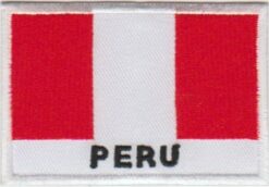 Peru vlag stoffen opstrijk patch