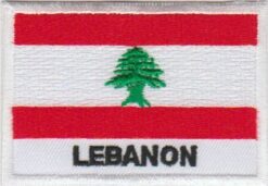 Libanon vlag stoffen opstrijk patch