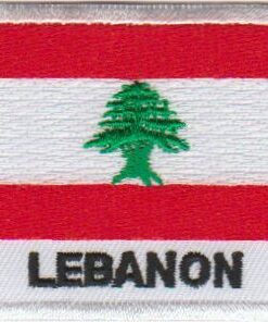 Libanon vlag stoffen opstrijk patch