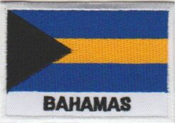 Patch thermocollant appliqué avec le drapeau des Bahamas