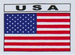 USA vlag sticker