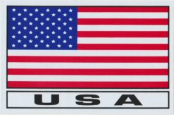 Aufkleber mit USA-Flagge