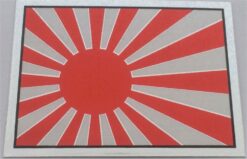 Autocollant drapeau kamikaze japonais