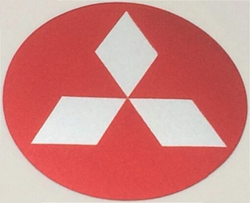 Mitsubishi metallic sticker