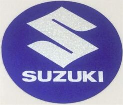 Runder Aufkleber mit Suzuki-Logo