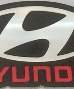 Hyundai metallic sticker