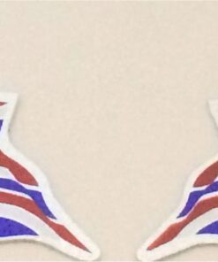 Union Jack (Engelse vlag) chrome sticker set