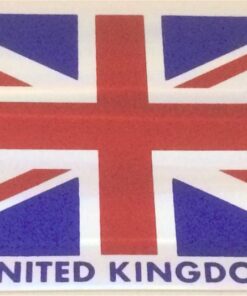 Autocollant chromé Union Jack (drapeau anglais)