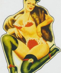 Pin-Up-Girl-Aufkleber