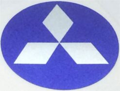 Mitsubishi metallic sticker