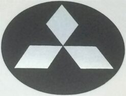 Mitsubishi metallic sticker