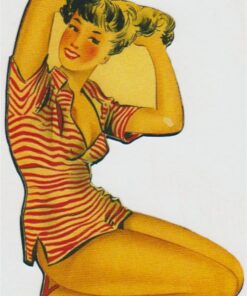 Pin-Up-Girl-Aufkleber