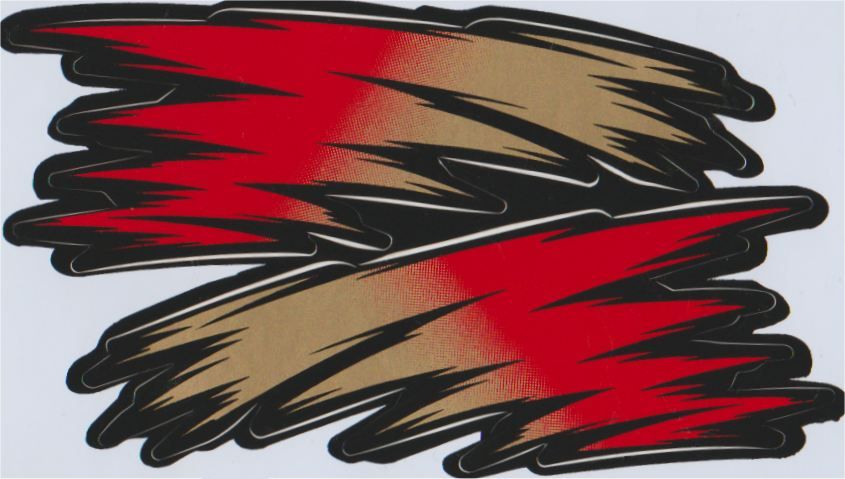 Tribal Race Strepen sticker set