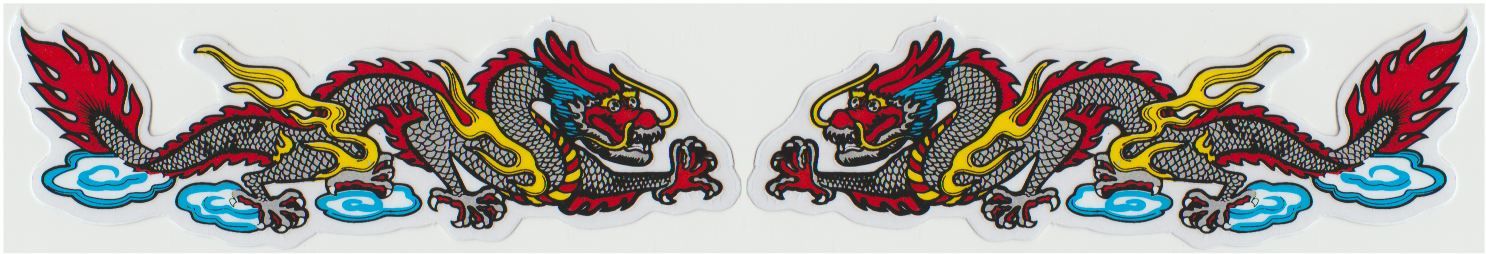 Ensemble d'autocollants Dragon