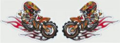 Motorrad-Aufkleber-Set