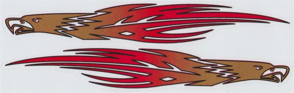 Ensemble d'autocollants Tribal Race Stripes