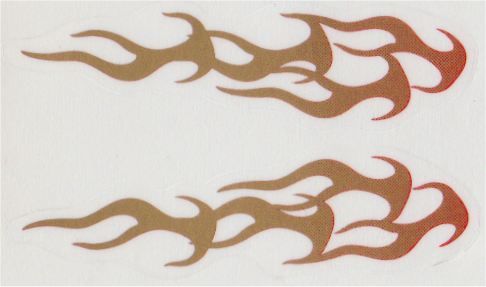 Ensemble d'autocollants Tribal Race Stripes