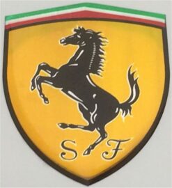 Sticker doming 3D Ferrari