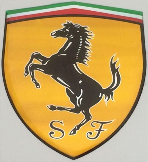 Sticker doming 3D Ferrari