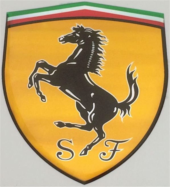 Ferrari 3D-Doming-Aufkleber