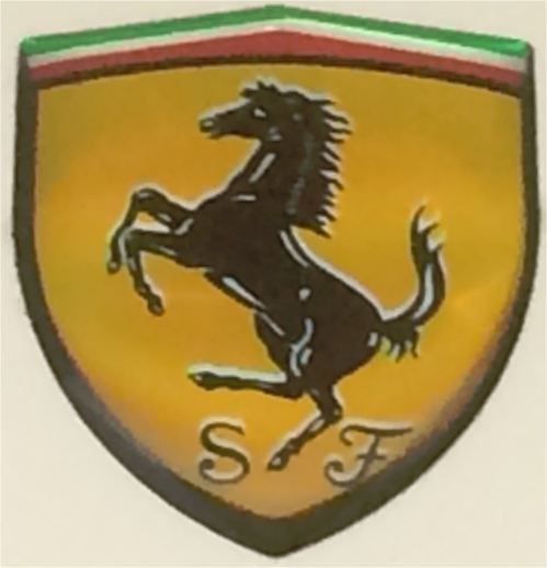 Ferrari 3D-Doming-Aufkleber