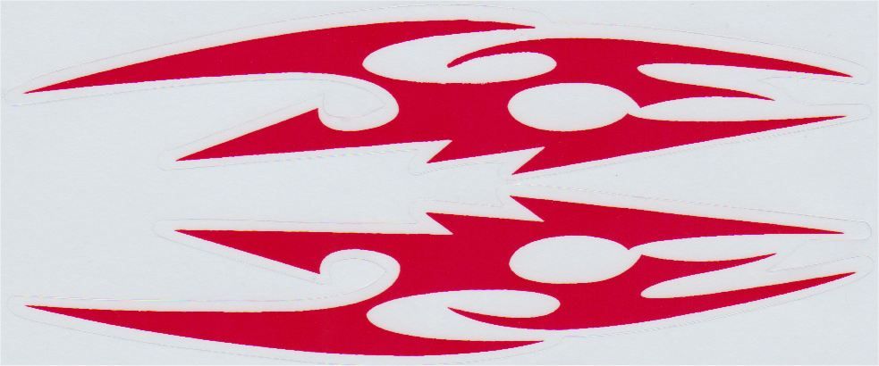 Ensemble d'autocollants Tribal Race Stripes