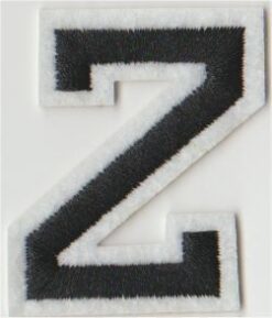 Buchstabe Z Applikation zum Aufbügeln